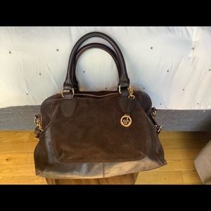 Audrey Brooke Leather & Suede Satchel